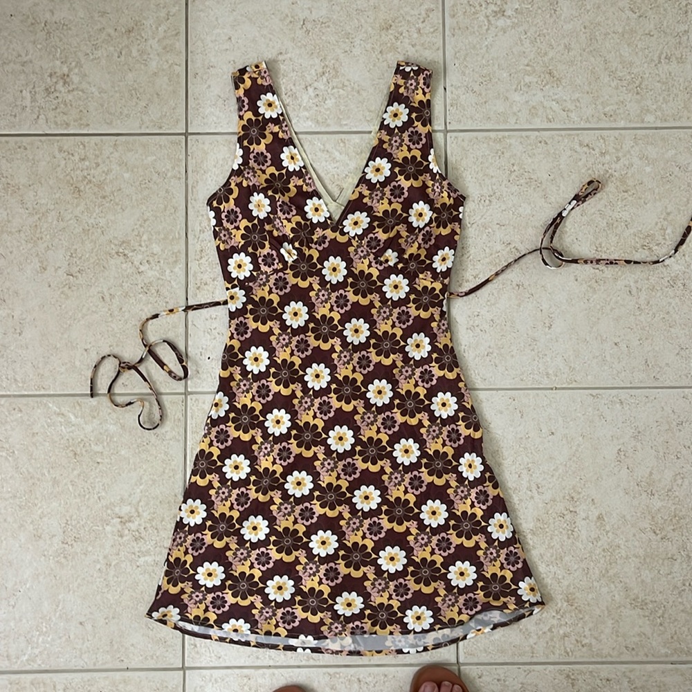 Peppermayo funky floral mini dress